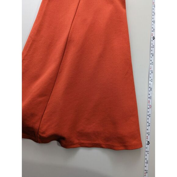 Forever21 Womens Fit & Flare Mini Dress Size 1X Short Sleeve Scoop Neck Orange - Picture 8 of 8